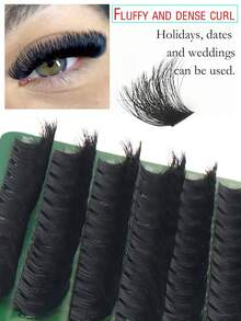 10-16mm Curl D DIY 168pcs Cluster Eye Lashes 150D 3D Extensions Fluffy Volumized False Eyelashes Faux Mink Hair Makeup Tool For Beauty Resuable