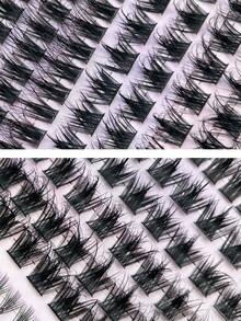 HINARIN 224 piezas Pestañas postizas en racimos de estilo D en 3 estilos, pestañas naturales en racimos, extensión de pestañas, extensión de pestañas individuales DIY - D - Ver 5