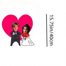 Customized Photo Monkey Pillow, Personalized Cute Face Cushion, Soft & Comfortable Knitted Polyester Fabric, Suitable For Bedroom, Sofa Decor, Birthday, New Year, Valentine's Day Gift, Fits All Ages - Custom Pillow 4 - View 15