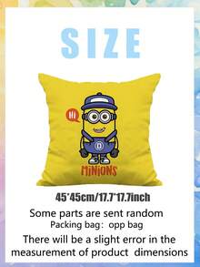 SpongeBob SquarePants Yellow Cartoon Throw Pillows, Sofa/Living Room/Bedside Back Cushions, Office Pillow Covers - Multicolor - View 3