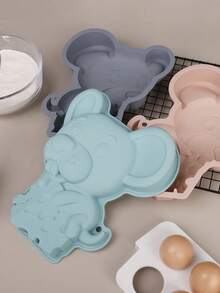 1 pieza Molde de silicona con diseño de ratón y queso, herramienta de repostería, molde para tartas, bandeja para mousse, molde para chocolate, mousse, gelatina y cera, herramienta de cocina - Multicolor - Ver 7