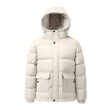 CAMEL CROWN Men's Thick Down Jacket, Suitable For Autumn/Winter, Warm, Hooded, Down Filled, Waterproof, Insulated - Light Khaki - View 3