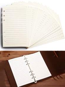 40pcs/80 Pages Portable A5 Loose Leaf Paper, Refill Notebook Paper, Suitable For Notebooks, Notepads, Binders, Diaries, Essential For Study And Office