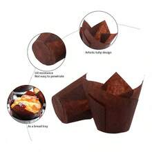 Tendencia200 Unidades Plástico Pastelería Cupcake Muffin ReposteriaCalidad premium - Gris - Ver 10