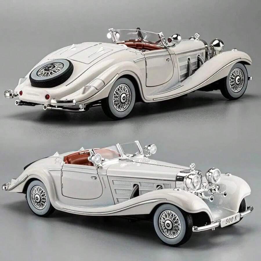 仿真 500K 合金模型車玩具 復古車模型收藏展示 - 彩色 - 查看 1