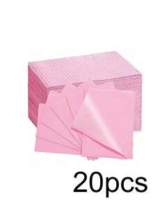 200片一次性防水、防油、防漏可折叠美甲沙龙桌垫，牙科围兜，适用于沙龙、诊所、美甲店、牙科或医疗用途，美甲桌垫用品 - 彩色 - 查看 22