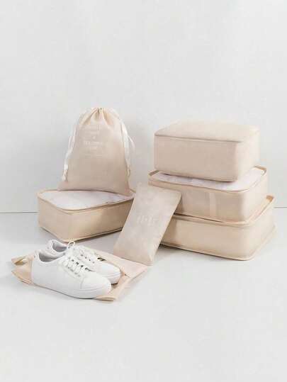 Travel Bag Set 7/8/9-Piece Luggage Set Packing Bags Clothes Shoes Separate Bags Travel Portable Travel Essentials For Travel Backpack Travel Bag Luggage Suitcase Travel Gear Back To School Moving Bags Organizer