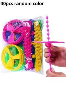 1/10/40 pièces Jouet volant en bambou libellule, jouet de poursuite pour animaux de compagnie à pousser à la main, faveurs de fête d'anniversaire - Couleur aléatoire - Voir 9