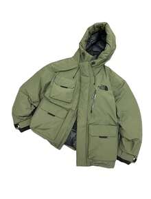 THE NORTH FACE Women's Men's Parka, Hooded Jacket Unisex - 墨綠色 - 查看 7