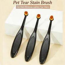 宠物泪痕清洁刷，眼部清洁刷，泪痕粉刷，宠物眼部分泌物清洁刷，适用于猫狗 - 黑色 - 查看 8