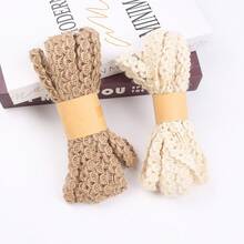 1 Set Vintage Schleifengeschenkverpackung Twine Spitze Hanfseil Rolle Handgeflochtener Twine für Bekleidungszubehör DIY Bastelprojekte, ideal für individuelle Mode-Verzierungen und Geschenkverpackung zu Feiertagen - Verschiedenfarbig - Übersicht 9