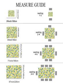 1 chiếc khăn trải bàn họa tiết hoa chanh - Chất liệu sợi polyester, màu vàng chanh tươi sáng với họa tiết lá xanh, dễ dàng vệ sinh, thích hợp cho nhà bếp, phòng ăn, trang trí tiệc tùng, dã ngoại, gia đình - Thiết kế lấy cảm hứng từ cây chanh, phong cách sống động, chất liệu bền, đa năng, đồ dùng cho tiệc tùng - Nhiều màu - Xem 3