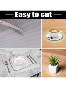 1 Rolle PET Küchenschrank Auskleidung - Nicht elektrisch, feuchtigkeitsbeständig, wasserdicht, rutschfest, geeignet für Kühlschrank, Esstisch Matte und Küchenschrank, feuchtigkeitsbeständig, wasserdicht, ölbeständig, rutschfest für Schubladen, geeignet für Kühlschrank, Schrank und Arbeitsplatte, Küchen Organisation, Küchen Zubehör - Verschiedenfarbig - Übersicht 5