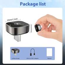 2-In-1 Wireless CarPlay Upgrade Version Smart Android Auto Adapter, Wired To Wireless CarPlay Dongle, Mini USB Design, Compatible With IPhone And Android Phones - A - View 7