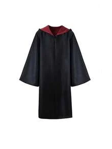 1pc Wizard Cloak | Unisex Hooded Cloak, Suitable For Role-Playing And School Activities | Authentic Wizard/Witch Robe | Premium Fantasy Costume With Adjustable Hood | Neutral Magic Cloak | Adult Wizard Hooded Cloak Set | Anime Convention Cosplay Costume - Multicolor - View 18