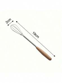 1pc/3pcs/6pcs Wooden Handle Egg Beater, Small Kitchen Stainless Steel Wire Whisk For Whipping Milk, Mixing, Beating And Stirring - Multicolor - View 10