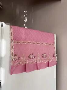 Refrigerator New Single Door Soft Washing Machine Cover Towel Cabinet Decoration Cover,Multi-Texture Printed Dust Cover For Refrigerator And Washing Machine, Multifunctional Household Appliance Tablecloth With Side Pockets – Protects Laundry, Dryer, And Fridge Covers From Dust And Damage - Multicolor - View 7