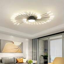 42+1 Head Modern Semi-Flush Mount LED Ceiling Light, Acrylic Lampshade, Hardwired 110-240V, Switch Control, Includes Installation Hardware, Suitable For Bedroom, Living Room, Dining Room - Multicolor - View 5