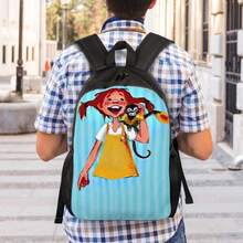 D Deadpool Backpack - Bright Cartoon Character Design, Durable, Hand Washable, Perfect For School And Short Trips, Ideal For College Students - 混合 - 查看 5