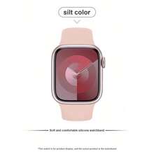 1 curea unisex din silicon moale, curea de ceas sport, 6 culori (negru, roz aprins, miezul nopții, lumină stelar, roz deschis, alb), curea de mâner confortabilă, reglabilă și impermeabilă, compatibilă cu , curea de schimb cu eliberare rapidă, potrivită pentru 38/40/41/42/44/45/46/49 mm - Roz fierbinte - Vizualizare 6