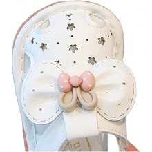 Zapatos Para Bebé Niña Con Corbata De Mariposa - Sandalias Suela De Goma Antideslizante, Ligeros De Verano Para Primeros Pasos, 6-36 Meses (Rosa/Blanco),37375818 - Rosa Oxidada - Ver 6