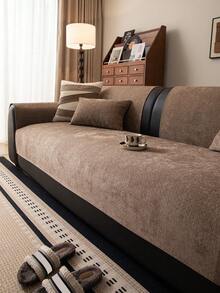 1 tấm bọc ghế sofa bằng vải chenille chống thấm nước, màu trơn, có thể giặt máy, mặt sau chống trượt, thân thiện với thú cưng, không rụng lông, phù hợp cho phòng ngủ, phòng khách, văn phòng, trang trí nhà cửa, phù hợp với ghế đơn, ghế đôi, ghế 3 chỗ, ghế 4 chỗ và ghế sofa góc. - Nhiều màu - Xem 9