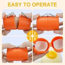 3PCS Egg Shell Opener, Egg Cracker Egg Peeler Egg Separator For Raw Eggs, Hard Boiled Egg Peeler Tool For Cutting Eggs, Eggs Breaker Kitchen Gadgets For Cooking Bakery - 彩色 - 查看 8