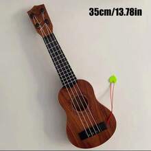 Tecforood Kids Ukulele Toy Guitar Instrument | Playable Mini String Guitar, Suitable For Music Learning And Early Education, Beginner-Friendly Design, Cultivates Rhythm, Coordination And Musical Interest, Interactive Enlightening Music Toy, Suitable For Hands-On Practice And Creative Play, Ideal For Family Use And Parent-Child Interaction, Perfect Gift For Birthday Parties, Halloween Celebrations And Christmas Holidays. - Multicolor - View 13