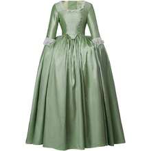 Women's Hamilton Elizabeth Schuyler Dress Gown Musical Hamilton Cosplay Costume - Green - View 9