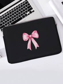 蝴蝶结图案印花笔记本电脑保护套，笔记本电脑布套配件，柔软笔记本电脑保护套，柔软笔记本电脑套，笔记本电脑套，平板电脑套，收纳袋，笔记本电脑拉链套，电脑套，学校和商务办公 - 彩色 - 查看 9