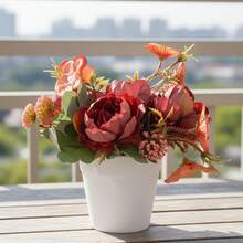 Artificial Flowers - Burgundy - View 2