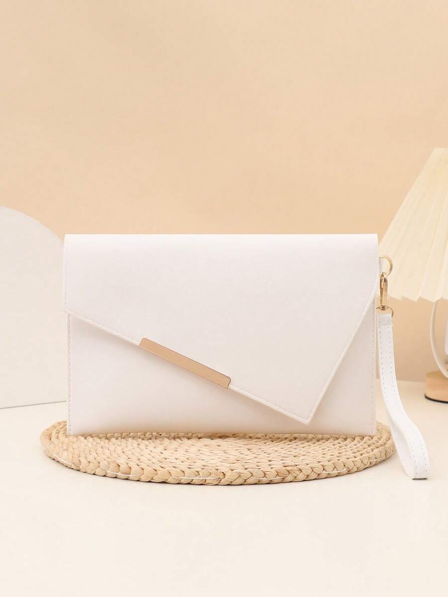 2025新款时尚女士休闲PU信封包，办公用品，A5文件袋，高品质百搭复古手提包