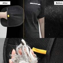 1pc Reusable Anti-Static Pet Grooming Glove, Double-Sided Design, Easy To Remove Pet Hair From Carpets, Sofas, Pet Beds, Cat Trees, Furniture, Clothes, And Bedding - Multicolor - View 8