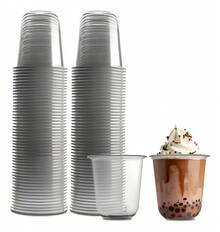 Tendencia100 Vasos Curvos Desechables 11 Oz, 320 Ml 90*92 Mm Paquete TransparenteCalidad premium - Transparente - Ver 2