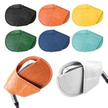 高尔夫球杆套 高尔夫球杆头套 PU皮革高尔夫球杆挖起杆保护套 高尔夫训练器材配件 - 彩色 - 查看 4