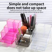Multi-Functional Storage Box, Cosmetic Display Case, Nail Art Drill Bit Holder, Nail Art Pen & Buffer Organizer - Multicolor - View 3