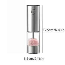 Electric Salt And Pepper Grinder Set With Base, Stainless Steel Rechargeable Pepper Mill, 95ml Large Capacity, White LED Light And Adjustable Coarseness Grinder, Ideal For Home And Kitchen (USB Charging) - 彩色 - 查看 15