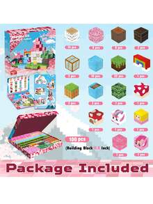 Baldosas magnéticas - Juego de construcción magnético para niños, juguete sensorial STEM, regalo de Navidad para niños y niñas, tema de plantas, con bolsa de regalo de Navidad, baldosas magnéticas, piezas magnéticas, bloques de construcción magnéticos, juguetes para niños - Multicolor - Ver 2