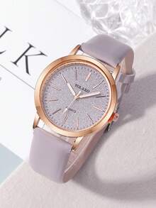 6件套女士优雅复古风格合金石英手表套装，搭配奢华水钻手链、项链、耳环和戒指。波西米亚风格。适合日常佩戴和派对装扮。生日礼物、节日礼物等。 - 灰色 - 查看 2