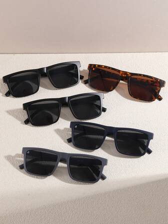 1 pieza Gafas de moda estilo bohemio casual para hombres, para todas las estaciones