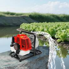 ZHFEISY 4-Stroke 43CC Semi-Trash Water Transfer Pump Gasoline Engine Water Pump 7.5HP - default - View 2