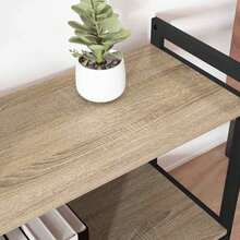 Larryhot Libreria Rovere Sonoma 80 x 30 x 85 cm Legno multistrato, Facile da assemblare, dall'estetica elegante e raffinata, pratica per riporre gli oggetti, la scelta ideale per l'organizzazione e la decorazione domestica - Castano - Visualizzare 4