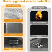 Fireproof Document Box With Lock,15''*11.2''*4.3''Expandable File Storage Box With 13 Transparent Pockets, Heat Resistant Waterproof Fire Proof Documents Storage Box For Office And Business - 1 - View 4