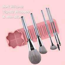 One Type 1 Cosmetics Cleaning And Storage Rack, Silicone Coating Cleaning Pad, Cosmetics Cleaning Bowl, Cosmetics Drying Rack, Cosmetics Stand, Artist, Cosmetics, Nails And Paintings, Cosmetics, Women's Birthday Gift