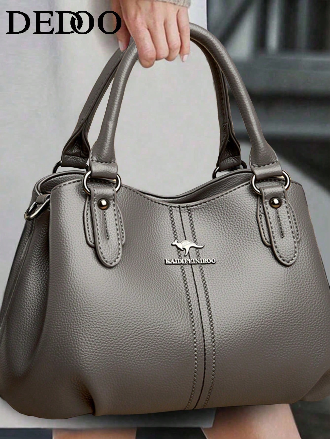 Dedoo حقيبة يد جلدية فاخرة، حقيبة كتف مصممة عالية...