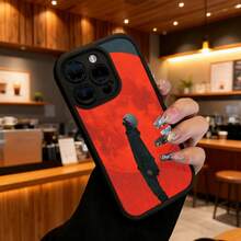 Funda de teléfono de moda, compatible con varios modelos de ,  y , funda de teléfono con diseño de personaje de anime Red Moon para modelos de ,  y , funda de protección para teléfono, funda de pareja, regalo para novio o novia, presente de vacaciones, este es un regalo popular para amigos o socios, adecuado para ocasiones de negocios. Duradera, resistente a las manchas y a las huellas dactilares, esta nueva funda para teléfono de hombres y mujeres es un gran regalo. - Blanco - Ver 6