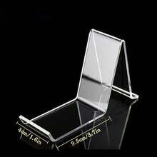 Estantería de exhibición de zapatos de acrílico transparente, estantería de exhibición de sandalias transparente, estantería de exhibición de tacones altos, organizador de zapatos, para el hogar, centro comercial - transparente - Ver 9