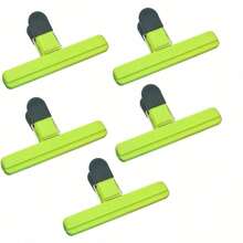 2 Food Bag Clips, Large Potato Chip Bag Clips, Heavy-Duty Sealing Clips, Reusable Airtight Clips, Suitable For Various Production Bags And Plastic Bags, Kitchen Organizers And Storage, Kitchen Accessories - Multicolor - View 6