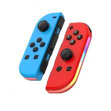Joycons L/R para Nintendo para Controles de Switch, Reemplazo para Controles de Switch, Joycons para Nintendo para Controles de Switch, Vibración Dual/Control de Monitor/Función de Compartir/Despertar/Sin NFC - rosa verde - Ver 8