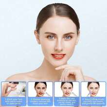Face Scrubber & Pore Cleaner Tool, Rechargeable Blackhead Remover With 3 Modes, Waterproof Silicone Skincare Spatula For Deep Cleansing & Exfoliating, All Skin Types, White - Ideal Daily Skincare & Holiday Gift For Women - 白色 - 查看 11